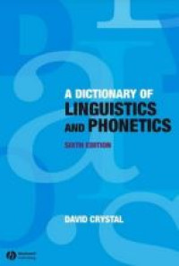 Image of E-book A Dictionary of Linguistics and Phonetics