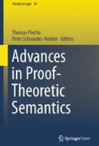 Image of E-book Advances in Proof-Theoretic Semantics