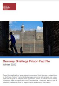 Image of E-book Bromley Briefings Prison Factfile Winter 2022