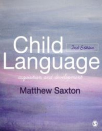 Image of E-book Child Language : Acquisition and Development