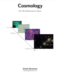 Image of E-book Cosmology Part III Mathematical Tripos
