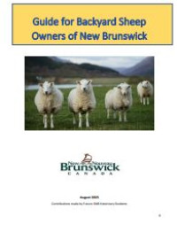 Image of E-book Guide for Backyard Sheep Owners of New Brunswick