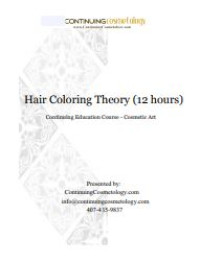 Image of E-book Hair Coloring Theory