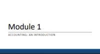 Image of E-book Module 1 : Accounting an Introduction