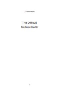 Image of E-book The Difficult Sudoku Book