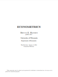 Image of E-book Econometrics