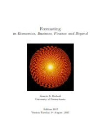 Image of E-book Forecasting : in Economics, Business, Finance and Beyond