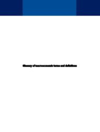 Image of E-book Glossary of Macroeconomic Terms and Definitions