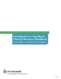 Image of E-book Introduction to Anesthesia Clinical Rotation Handbook
