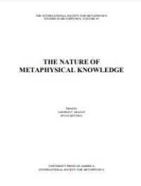 Image of E-book The Nature of Metaphysical Knowledge