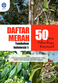 Image of E-book Daftar merah tumbuhan Indonesia 1 : 50 Jenis pohon kayu komersial