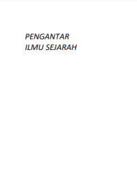 Image of E-book Pengantar Ilmu Sejarah