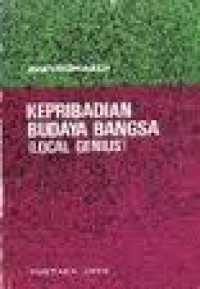 Image of Kepribadian Budaya Bangsa (Local genius)